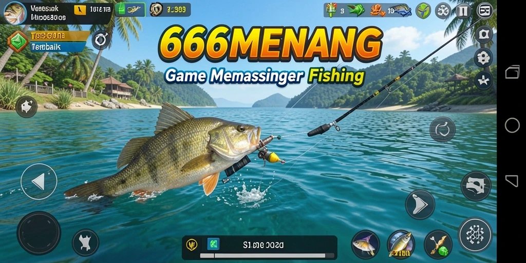 Tampilan gameplay memancing yang mengesankan di 666MENANG.