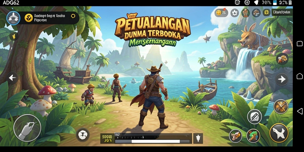 Screenshot gameplay ADG62 dengan aksi eksplorasi dalam dunia terbuka.