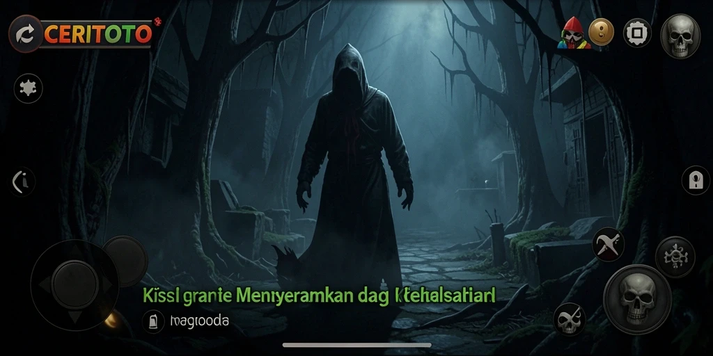 Gameplay menegangkan CERITOTO dengan suasana Horror menyeluruh.