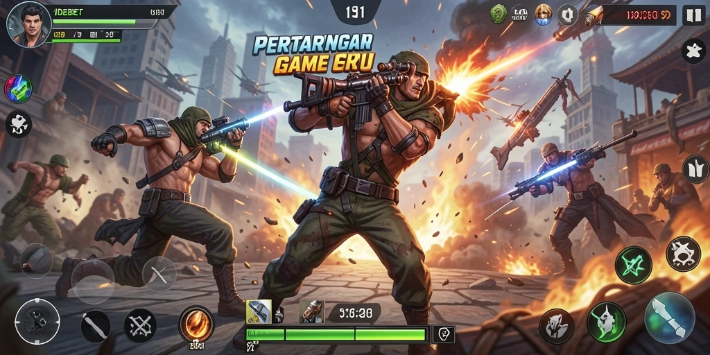 Screenshot gameplay <strong>IDEBET</strong> saat pertarungan seru berlangsung.