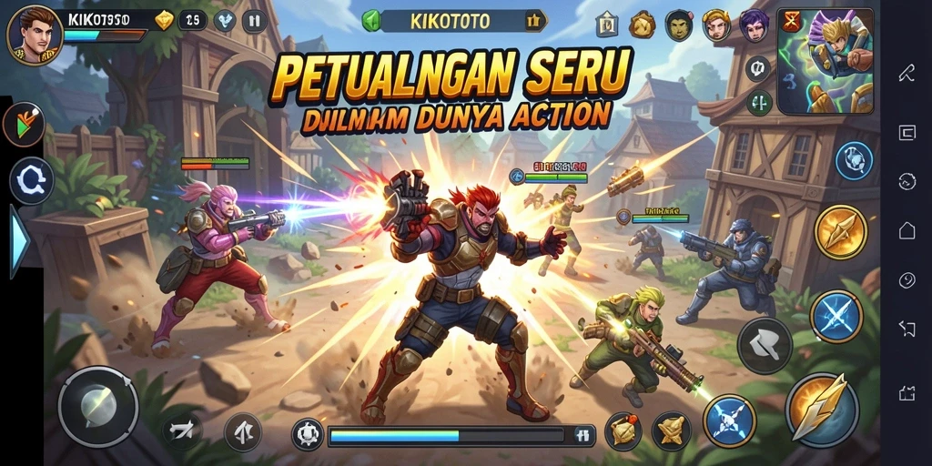 Tampilan gameplay KIKOTOTO yang menarik dan penuh aksi.
