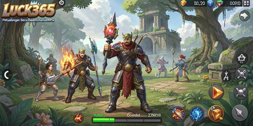 Tampilan gameplay menawan dari LUCK365 saat beraksi di dunia RPG.
