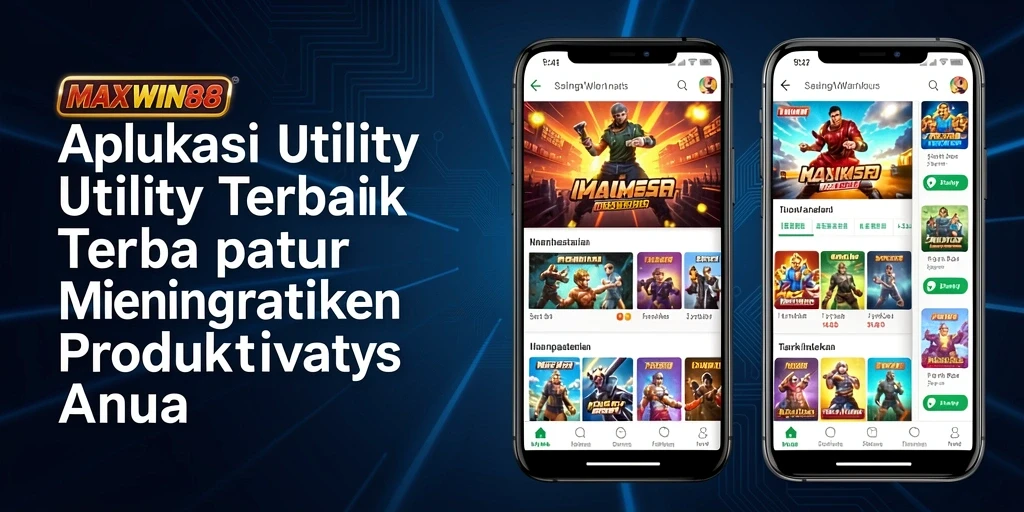 Tampilan antarmuka pengguna aplikasi MAXWIN88 yang modern dan intuitif.