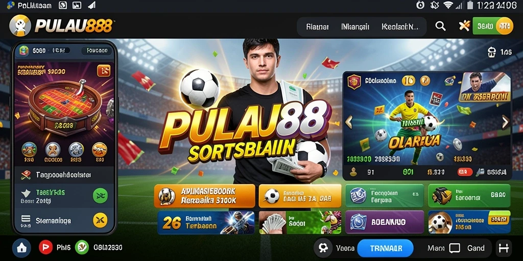 Tampilan utama PULAU88 menampilkan antarmuka sportsbook yang dinamis dan menarik.