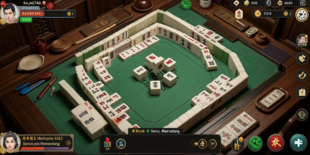 Tampilan menawan dari gameplay RAJASTAR yang penuh warna.