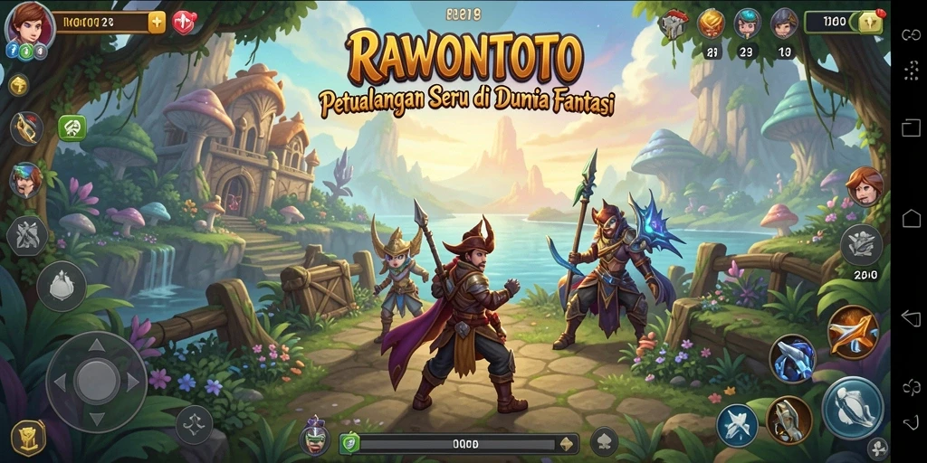 Tangkapan layar gameplay di dunia petualangan penuh warna dan tantangan.