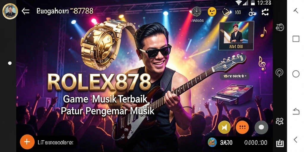 Screenshot ROLEX878 menampilkan gameplay penuh warna dan berenergi.