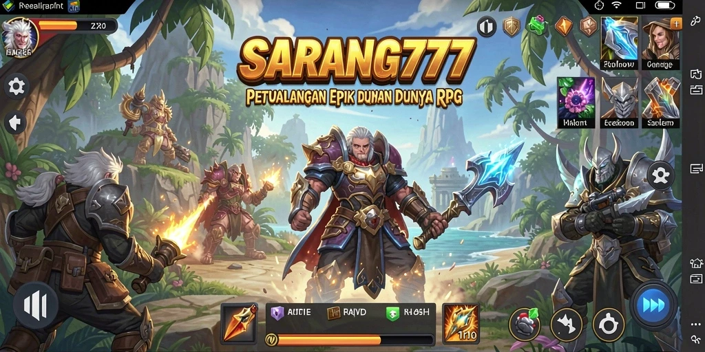 Gameplay RPG menakjubkan di SARANG777 dengan petualangan seru.