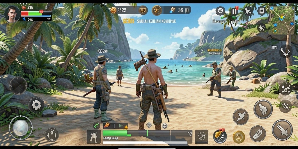 Tangkapan layar dari gameplay SE328 yang menampilkan interaksi kehidupan sehari-hari.