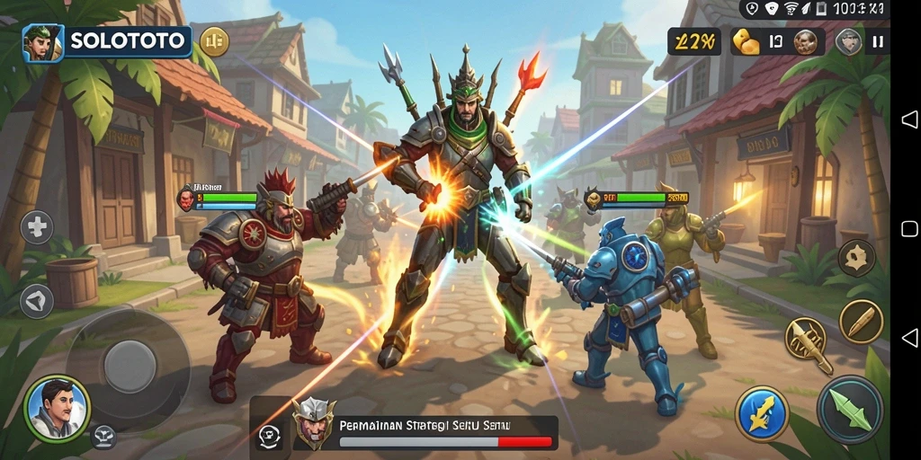 Tampilan gameplay seru SOLOTOTO dengan strategi menantang.