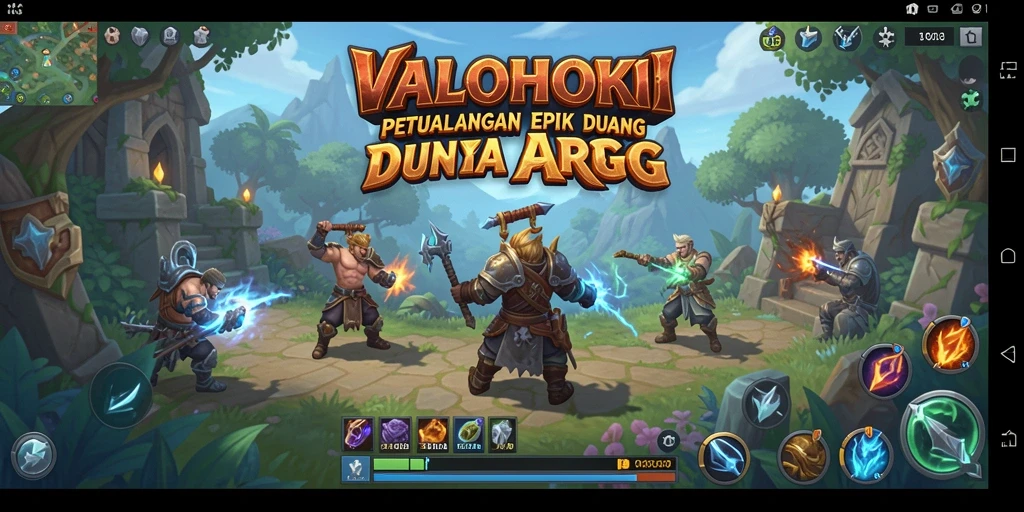 Tampilan gameplay menakjubkan dari VALOHOKI yang penuh aksi.