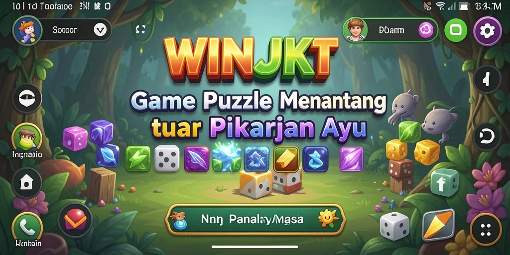 Tampilan gameplay WINJKT dengan tantangan puzzle seru.